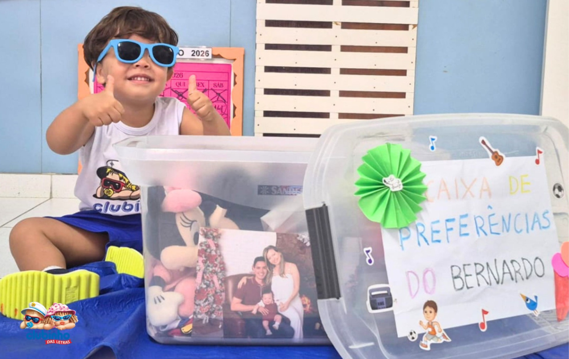 Caixa de Preferências com as turminhas do Grupo 2.